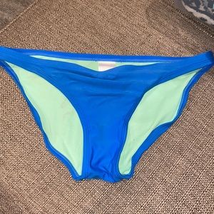 Blue swimsuit bottoms